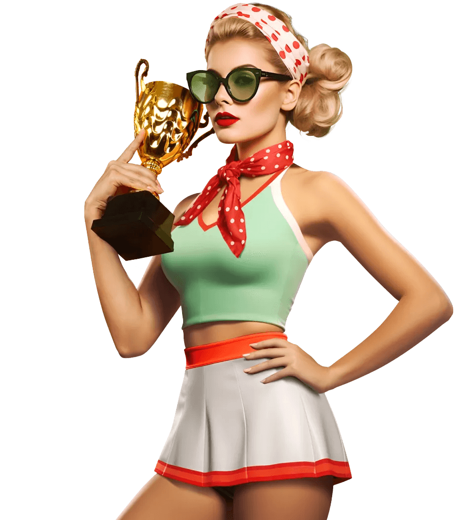 Pin-Up առցանց կազինոյի աղջիկ