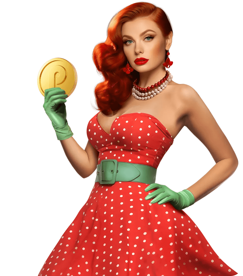 Pin-Up առցանց կազինոյի աղջիկ